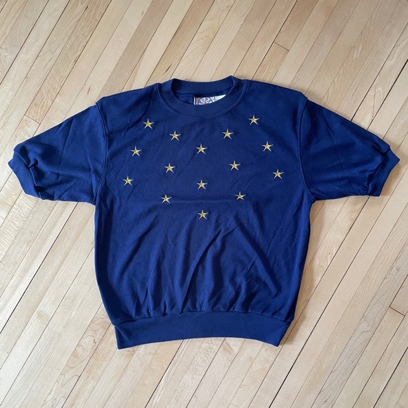 Vintage Metallic Embroidered Star Shirt - Picture 4 of 7